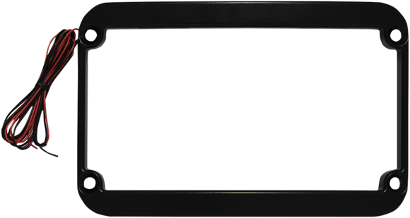 KLOCK WERKS License Plate Frame - LED - Black KWS-01-0088-B