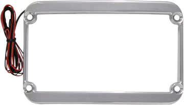 KLOCK WERKS License Plate Frame - Lighted - Chrome KWS-01-0089