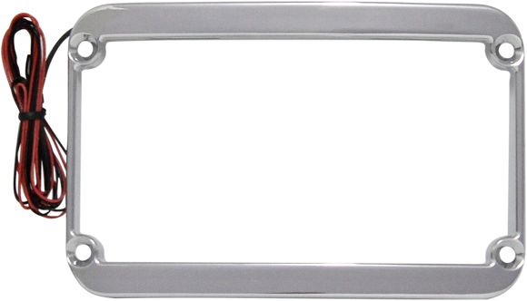KLOCK WERKS License Plate Frame - Lighted - Chrome KWS-01-0089
