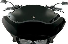 KLOCK WERKS Flare* Windshield - 8" - Black - '98-'13 FLTR KWW-01-0190
