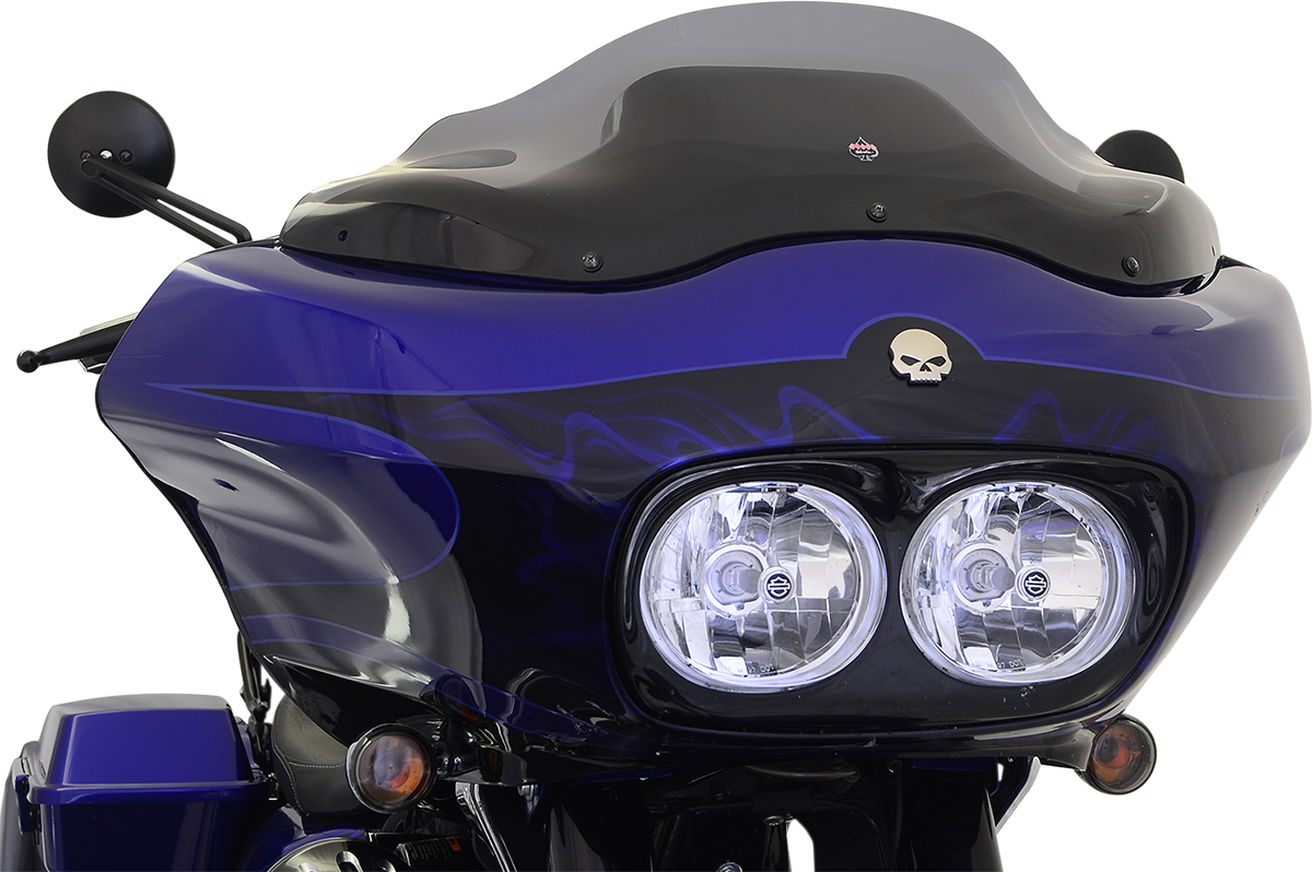 KLOCK WERKS Flare* Windshield - 8" - Smoke - '98-'13 FLTR KWW-01-0189