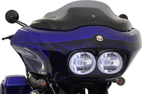 KLOCK WERKS Flare* Windshield - 8" - Smoke - '98-'13 FLTR KWW-01-0189