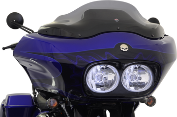 KLOCK WERKS Flare* Windshield - 8" - Smoke - '98-'13 FLTR KWW-01-0189