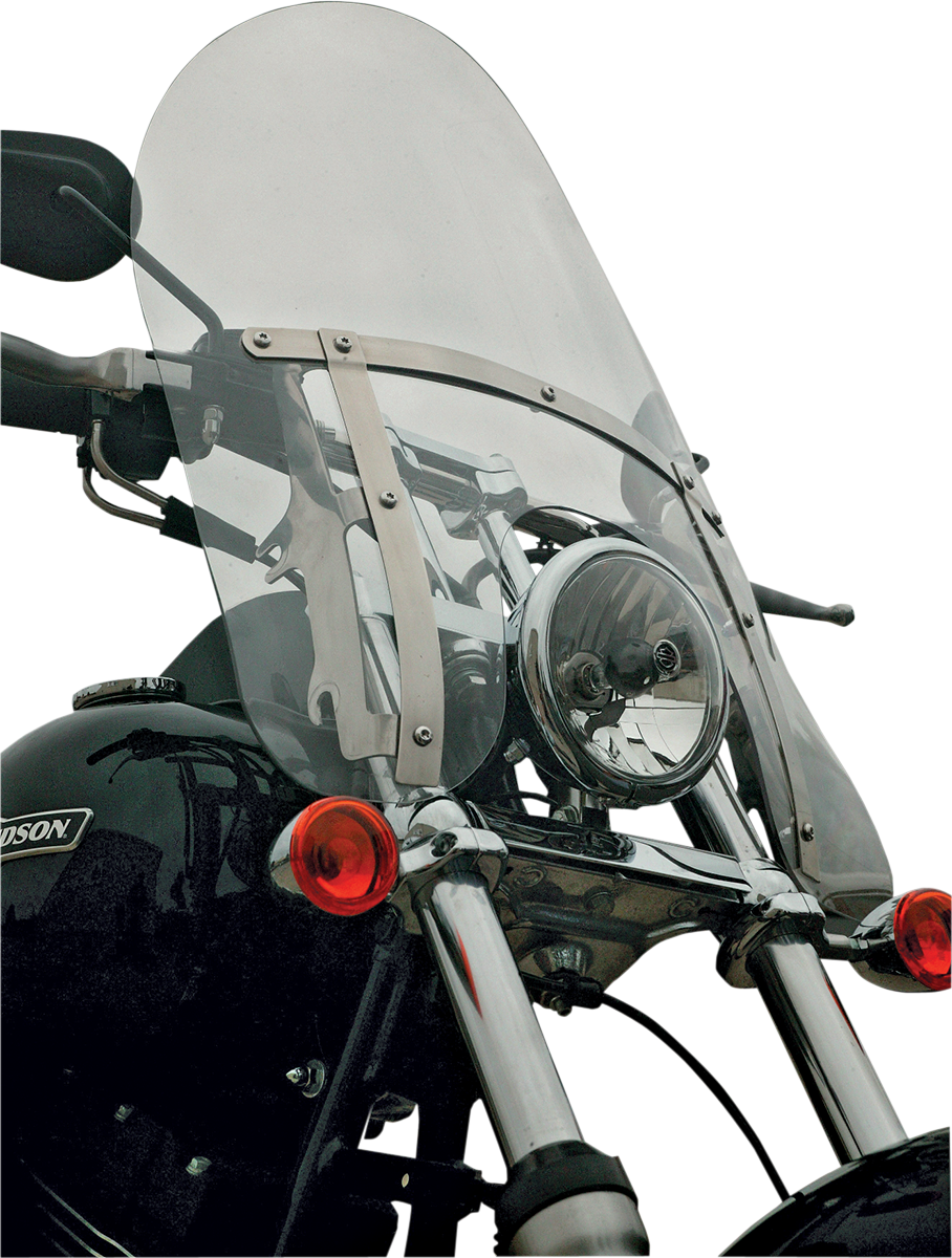 KLOCK WERKS Flare* Windshield - 18" - Clear - FXDWG KWW-02-0223