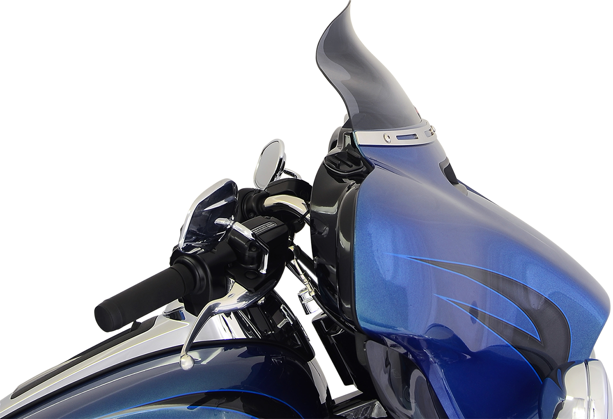 KLOCK WERKS Flare* Windshield - 6-1/2" - Dark Smoke - '14-'23 FLHT KWW-01-0199-2014