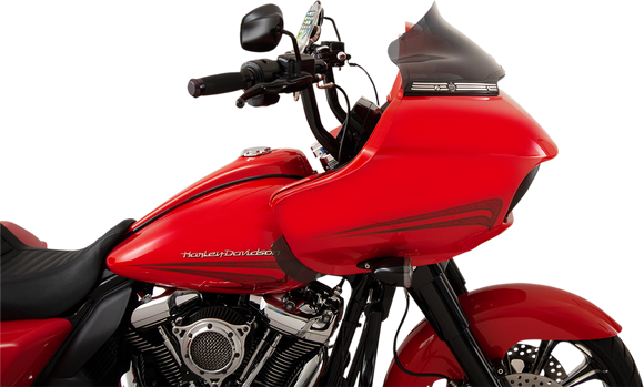 KLOCK WERKS Sport Flare* Windshield - 9" - Dark Smoke - FLTR KWW-01-0326