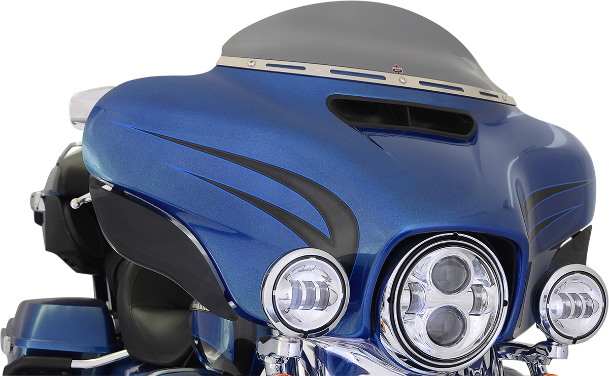 KLOCK WERKS Flare* Windshield - 5" - Dark Smoke - '14-'23 FLH KWW-01-0389