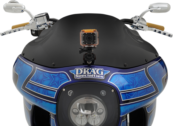 KLOCK WERKS Flare* Windshield - 9" - Black - FXRP KWW-02-0501