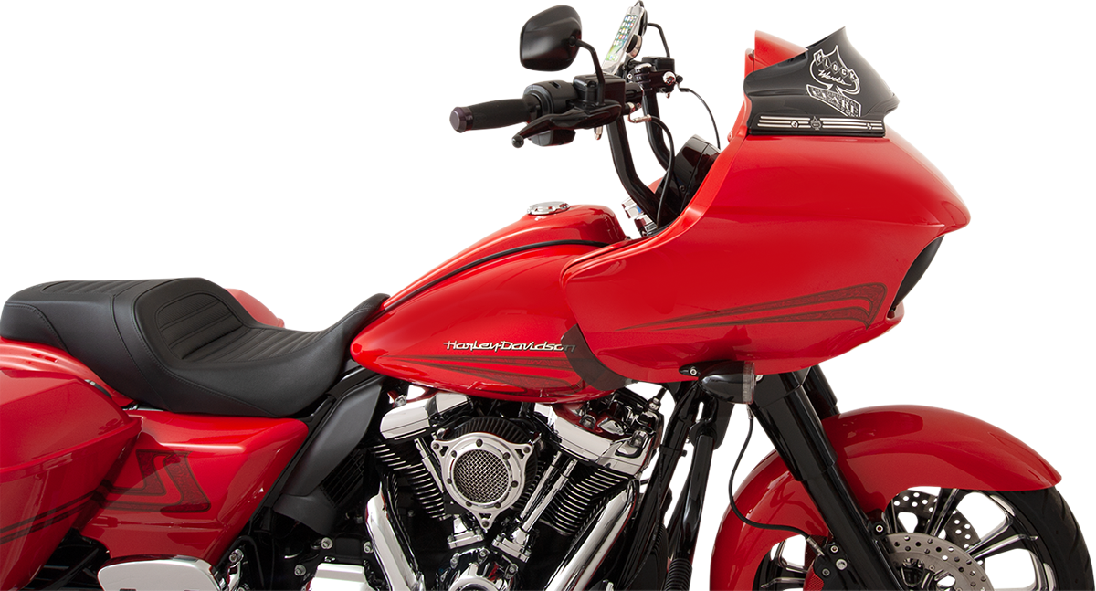 KLOCK WERKS Sport Flare* Windshield - 6" - Black - FLTR KWW-01-0403