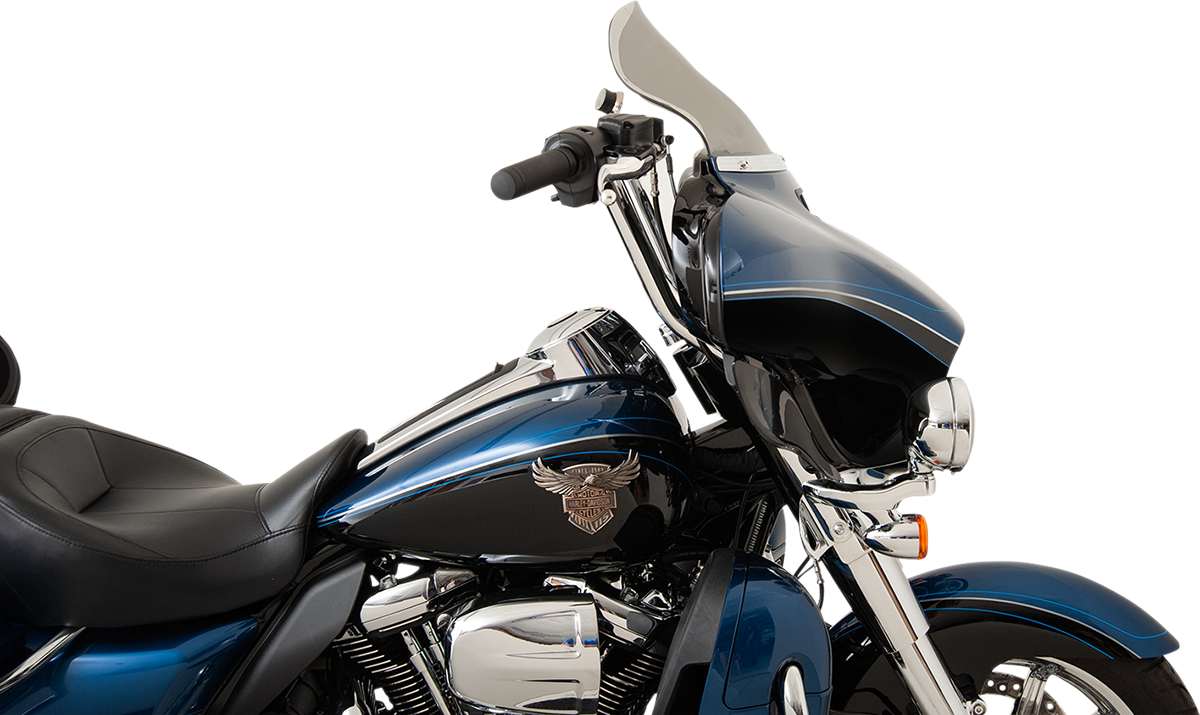 KLOCK WERKS Flare* Windshield - 10-1/2" - Tinted - '14-'23 FLH KWW-01-0468