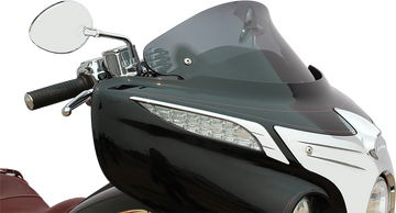 KLOCK WERKS Flare* Windshield - 10" - Short - Dark Smoke - Chief KWW-04-0040