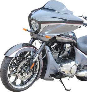 KLOCK WERKS Flare Windshield - 20-1/4" - Dark Smoke - Victory KWW-06-0431