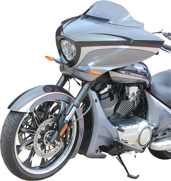 KLOCK WERKS Flare Windshield - 20-1/4" - Dark Smoke - Victory KWW-06-0431