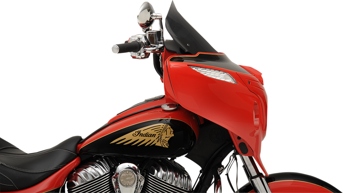 KLOCK WERKS Flare* Windshield - 14" - Tall - Dark Smoke - Indian KWW-04-0498