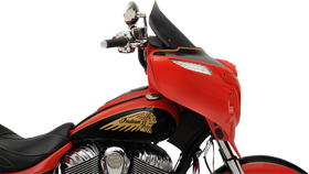 KLOCK WERKS Flare* Windshield - 14" - Tall - Dark Smoke - Indian KWW-04-0498