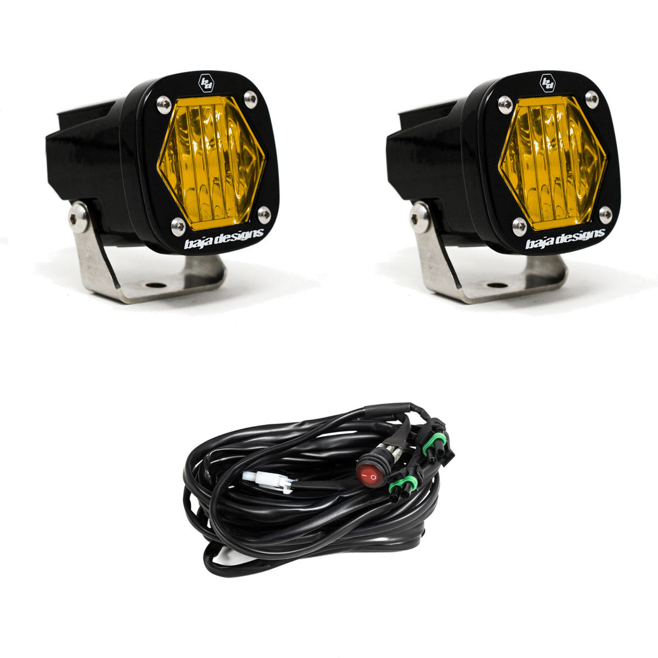 BAJA DESIGNS | S1 BLACK LED AUXILIARY LIGHT POD PAIR - 0