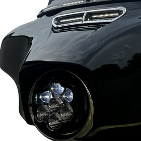 CUSTOM DYNAMICS LED Headlight - Shark Demon? - Harley-Davidson? SD2-BW-W