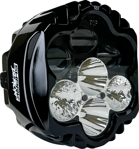 CUSTOM DYNAMICS LED Headlight - Shark Demon? - Harley-Davidson? SD2-BW-W