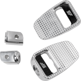 SLYFOX Footpegs - Silver Polished - Rear SF-904-02-2