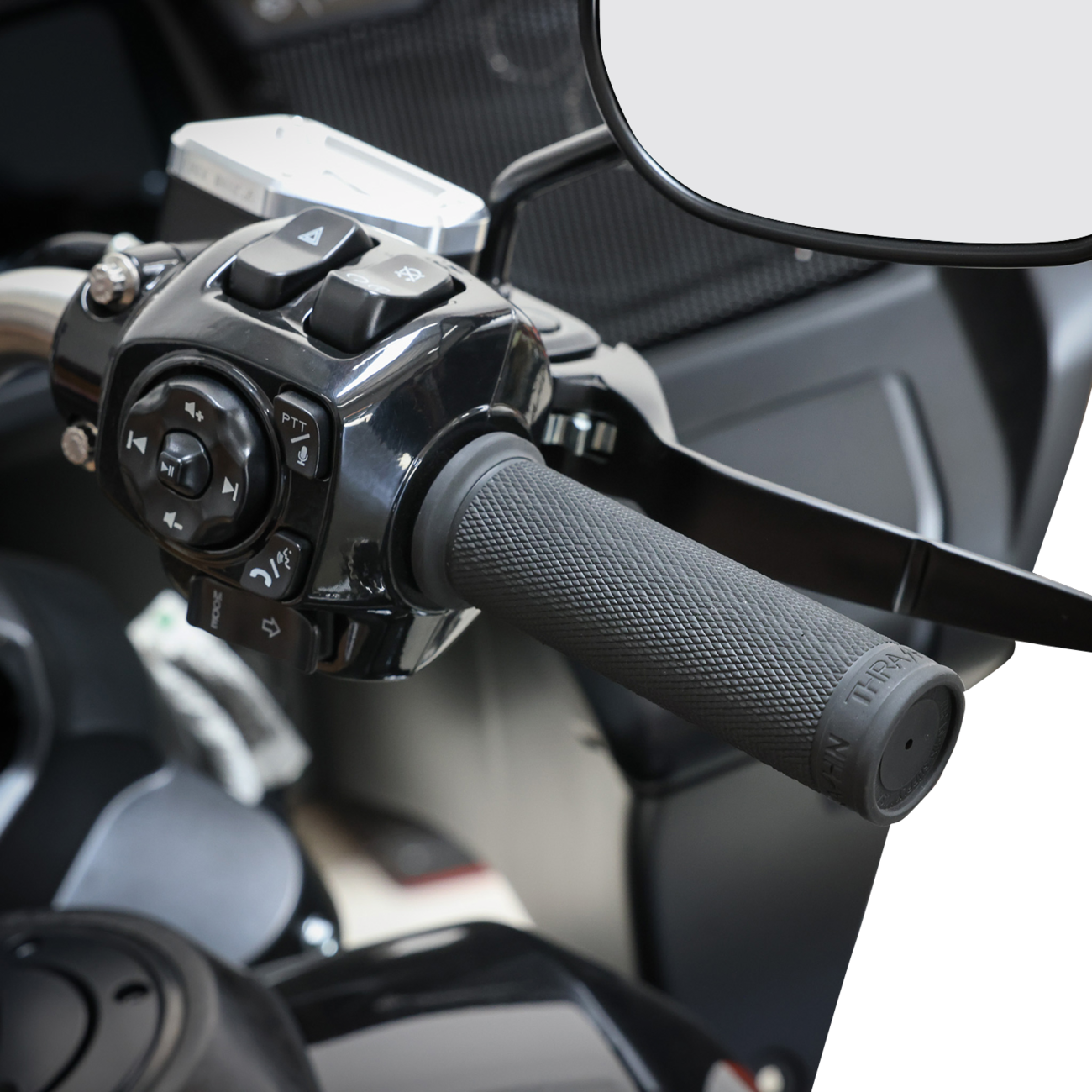 THRASHIN SUPPLY CO. Throttle Tube - Smooth - 1" - Touring TBW - Black TSC-2805-1