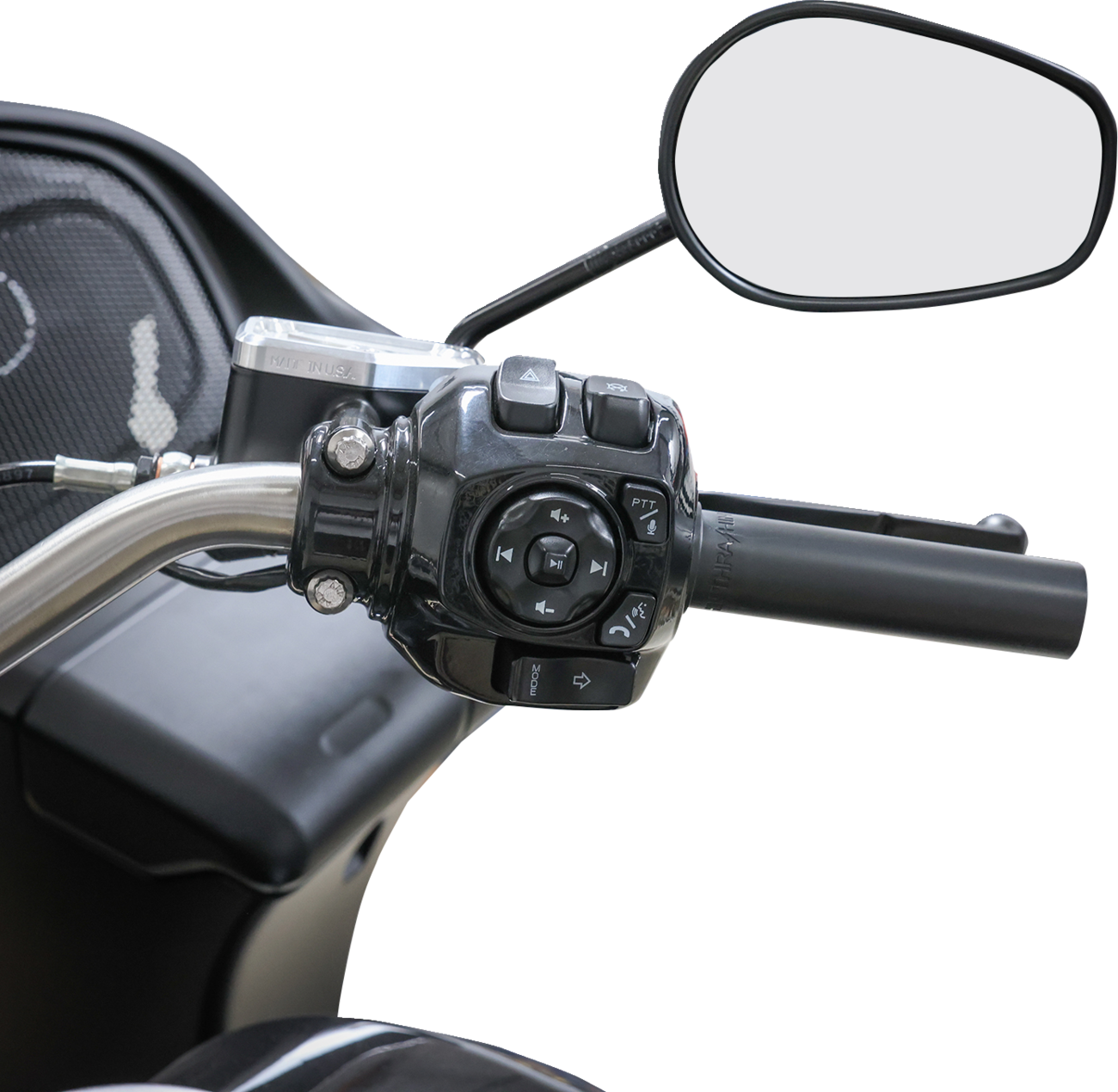 THRASHIN SUPPLY CO. Throttle Tube - Smooth - 1" - Touring TBW - Black TSC-2805-1