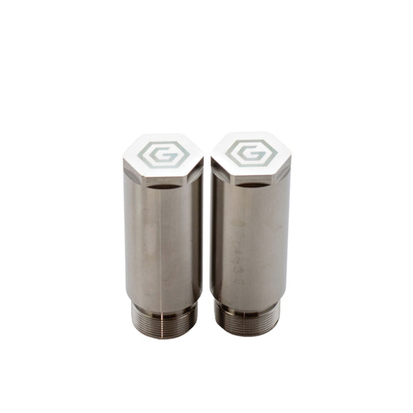 Pair of 39mm 3-inch stainless steel motorcycle fork extensions