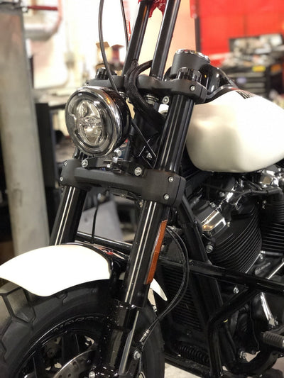 BUNG KING 18+ FATBOB HEADLIGHT CONVERSION BRACKET - 0