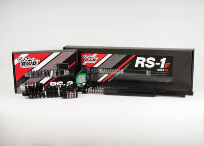 RWD V-Twin RS-2 Touring Performance Suspension Package with RS-2 rear shocks, RS-1F front cartridges and Maxima 10wt fork oil for 2014–2025 Harley‑Davidson Touring models