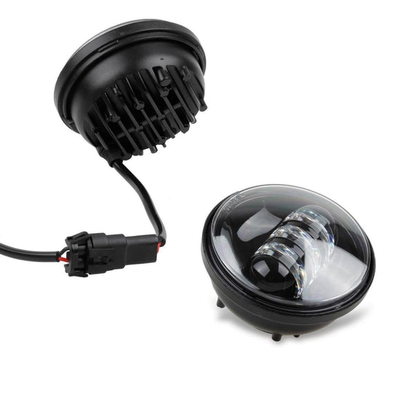 4.5-inch OG LED auxiliary projector lamps for Harley‑Davidson, black