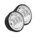 4.5-inch chrome LED auxiliary projector lamp pair for Harley-Davidson motorcycles