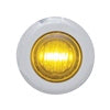 402160 3-LED amber mini marker light with clear lens, 1-1/8-inch stainless steel bezel