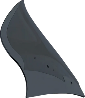 KLOCK WERKS Flare* Windshield - 12" - Dark Smoke - FLTRX KWW-01-0705-DS