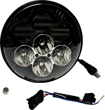 CUSTOM DYNAMICS Headlight - Shark Demon? - LED - Color Changing SD2-7-14