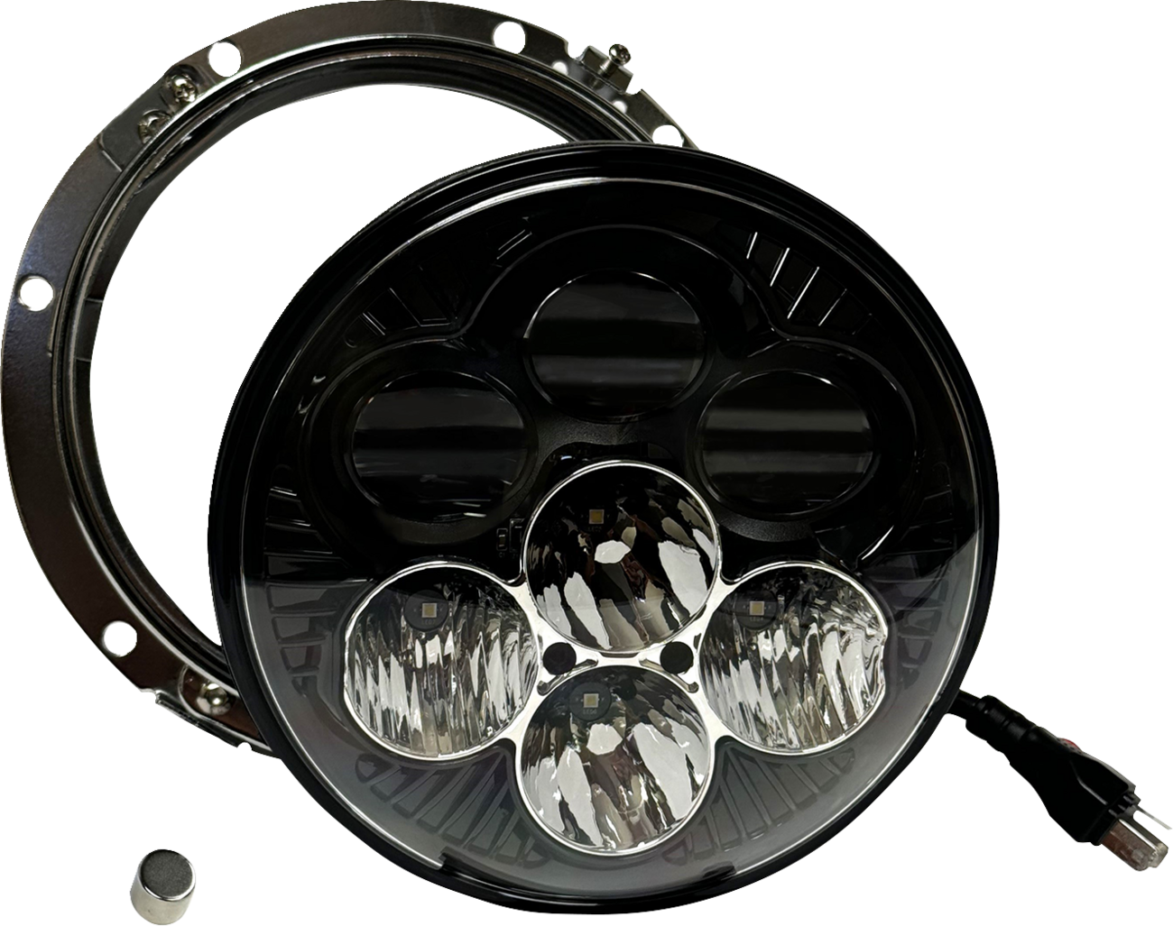 CUSTOM DYNAMICS Headlight - Shark Demon? - LED - Color Changing SD2-7-13