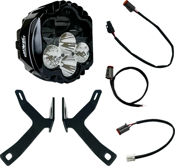 CUSTOM DYNAMICS Headlight - Shark Demon - for Road Warrior Fairing SD2-MSRW-W