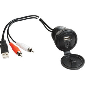 POWER SPORTS AUDIO USB INTERFACE AND 1/8" AUXILIARY INPUT JACK