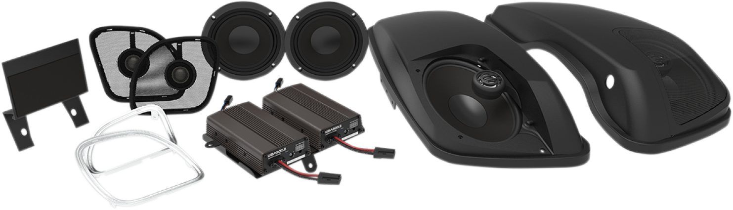 Wild Boar Front Speaker and Lid Kits with 600-Watt Amp - 0