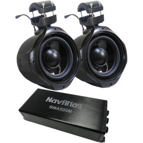 NAVATLAS - 8"PASSIVE ROLL-CAGE SUBWOOFER AND BMA500M CLASS D MONOBLOCK AMPLIFIER