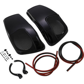 KICKER - SADDLEBAGE SPEAKER LIDS - VIVID BLACK