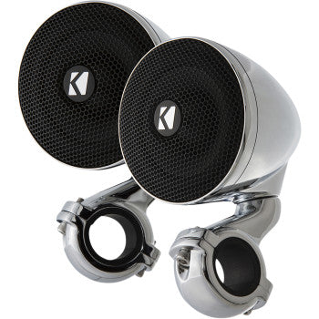 KICKER - MINI SPEAKERS 2 OHM - CHROME
