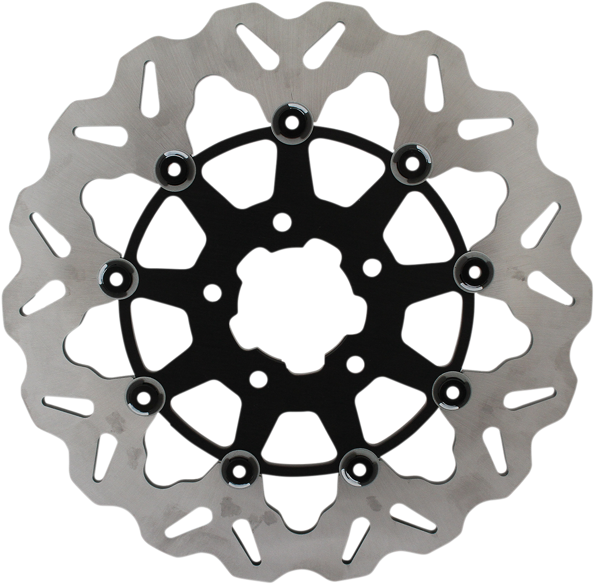 GBRAKES Wave? Brake Rotor - Black Carrier DF680CW-B