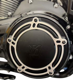 KODLIN USA NXL Derby Cover - Black - M8 Touring K25409