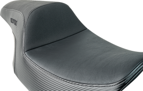 SLYFOX Drifter Tour Seat - Vinyl w/ Slipstop - Black Logo - FL '23-'24 4685A-Slyfox