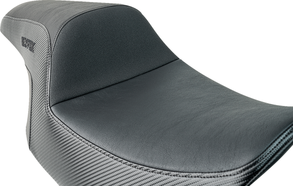SLYFOX Drifter Tour Seat - Vinyl w/ Slipstop - Black Logo - FL '23-'24 4685A-Slyfox