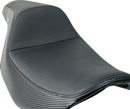 SLYFOX Drifter Tour Seat - Vinyl w/ Slipstop - Gray Logo - FL '23-'24 4685B-Slyfox