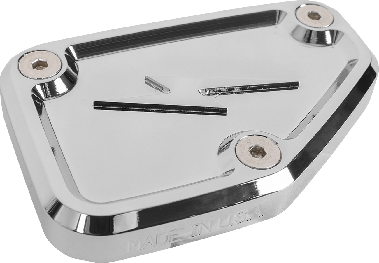 THRASHIN SUPPLY CO. Master Cylinder Cover - Brake - Front - Chrome TSC-3178-3