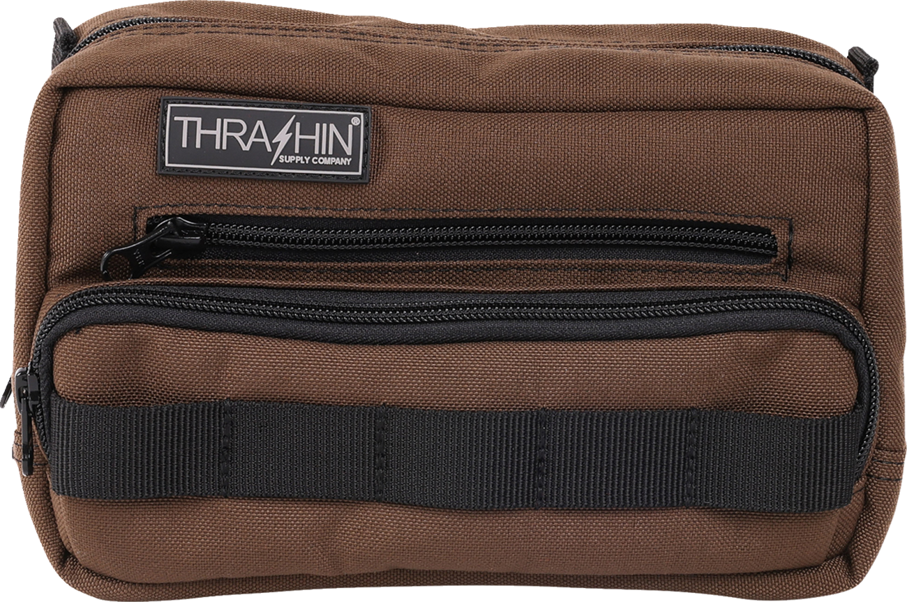 THRASHIN SUPPLY CO. Handlebar Bag Plus - Brown THB-0009