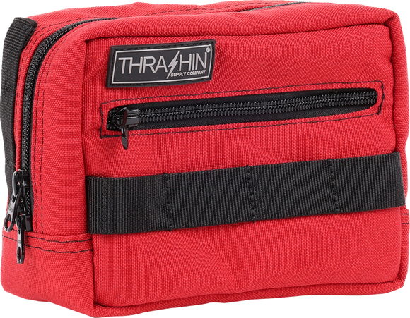 THRASHIN SUPPLY CO. Handlebar Bag - Red THB-0015