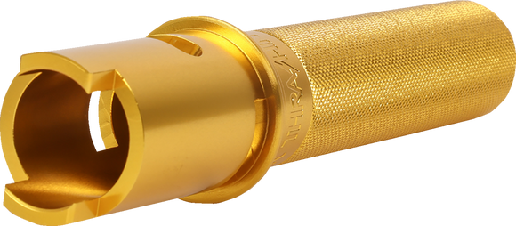 THRASHIN SUPPLY CO. Throttle Tube - Knurled - 1" - Gen 2 TBW - Gold TSC-2806-5