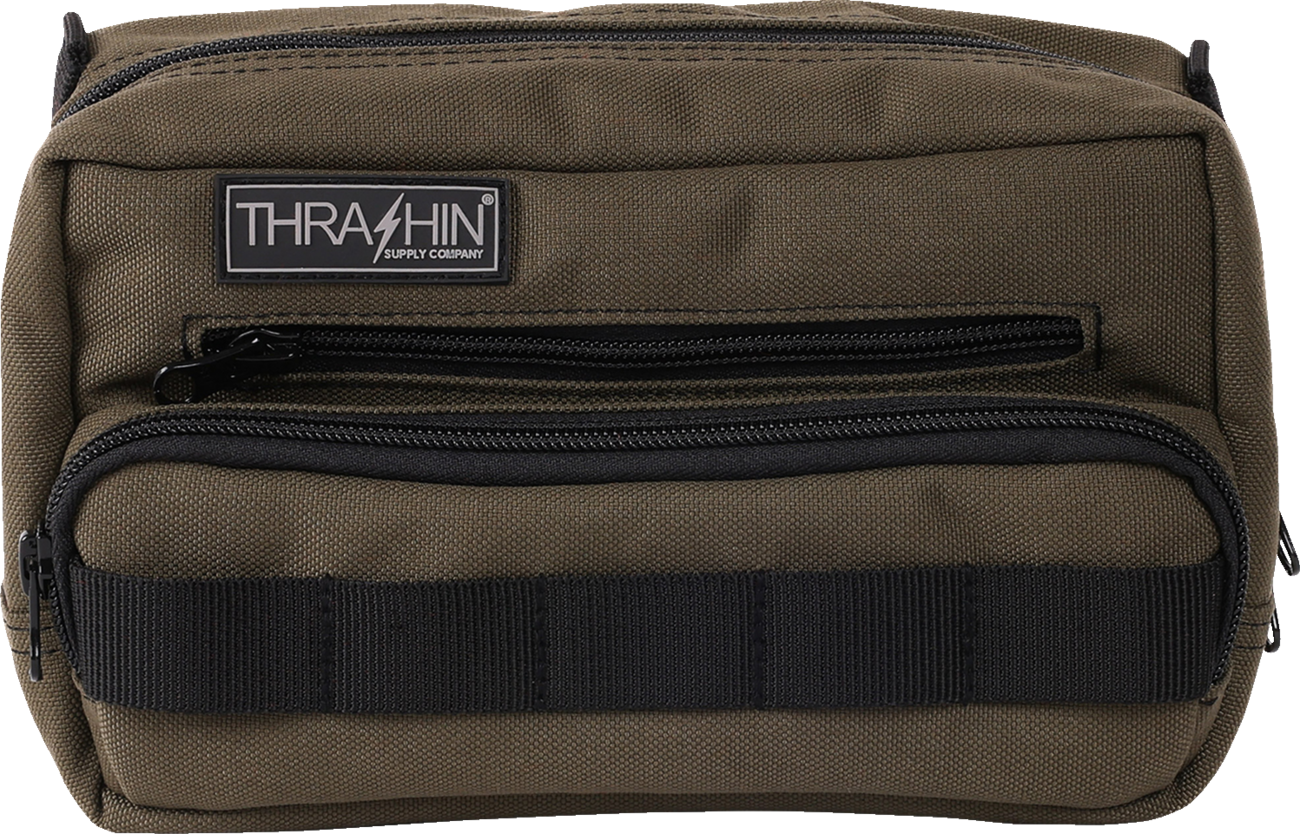 THRASHIN SUPPLY CO. Handlebar Bag Plus - Green THB-0010